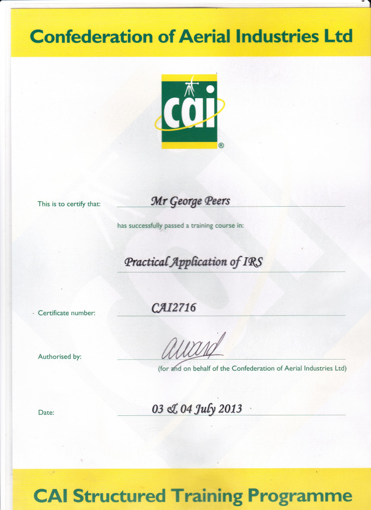 CAI Certification